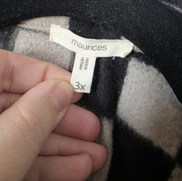 Maurices Checkered Shacket - Picture 2 of 3